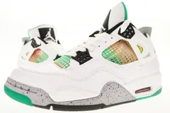 ナイキ NIKE WMNS AIR JORDAN 4 RETRO LUCID GREEN 2020 28cm AQ9129-100 ウィメンズ エア ジョーダン IV レトロ ルシッド グリーン 【ブランド古着ベクトル】【中古】▲250605