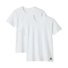 [アディダス] インナートップス クルーネックＴシャツ ２枚組 メンズ ホワイト LL [ホワイト] [LL]