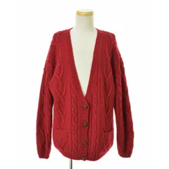 【L.L.BEAN】80s〜 香港製 ケーブルニット ウール長袖カーディガン