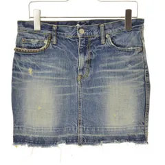 【HYSTERICGLAMOUR】スタッズミニデニムスカート