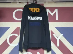 ハッツオン フード ジップアップ ジャケット M 95 L 100 ブラック