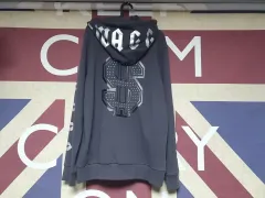 ハッツオン フード ジップアップ ジャケット L 100 グレー