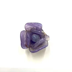 CHANEL シャネル　カメリア　ピアス　片耳　パープル　系　ヴィンテージ　01 A