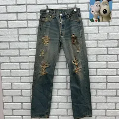 90s リーバイス 501 USA ダメージジーンズ - 32inch