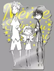 【中古】キーホルダー・マスコット(キャラクター) 忍野メメ＆忍野忍＆阿良々木暦 デカアクリルキーホルダー 「＜物語＞シリーズ セカンドシーズン」