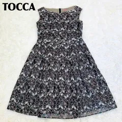TOCCA 花柄刺繍 ノースリーブワンピース 6