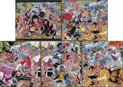 【中古】紙製品 全5種セット 色紙 「一番くじ ワンピース WT100記念 尾田栄一郎描き下ろし 大海賊百景」 J賞