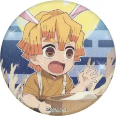 【中古】バッジ・ピンズ 我妻善逸 「鬼滅の刃×ufotable Cafe/マチ★アソビCAFE お月見イベント2022 和紙風ランダム缶バッジ」