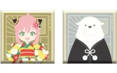 【中古】バッジ・ピンズ アーニャ＆ボンド スクエア缶バッジ2個セット 「SPY×FAMILY」