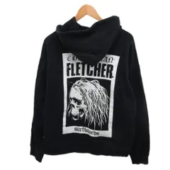 ロンハーマン Ron Herman プルオーバーパーカー フーディー バックプリント S 黒 ブラック 3720900112