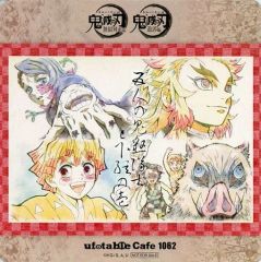 【中古】マグカップ・湯のみ 下弦の壱と夢 コースター 「鬼滅の刃 無限列車編・遊郭編 キャラクター絵巻カフェ in ufotable Cafe×マチアソビCAFE 終ノ巻」 ドリンク注文特典