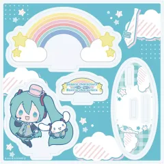 【中古】アクリルスタンド・アクリルパネル 07.初音ミク×シナモロール(コラボイラスト) アクリルスタンドプレート 「ピアプロキャラクターズ×サンリオキャラクターズ」