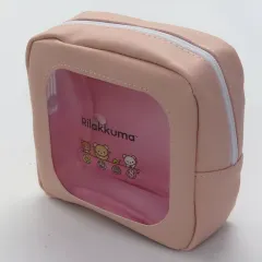 【中古】バッグ みんなでごはん NEW BASIC RILAKKUMA 窓付きスクエアポーチ 「リラックマ」