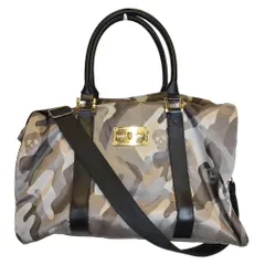 MARK&LONA マークアンドロナ ゴルフ 2way カモフラ柄 ナイロン ボストンバッグ F グレー