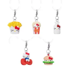 【中古】ストラップ 全5種セット 「ハローキティ アメリカンデザインめじるしアクセサリー」