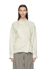 ルメール Lemaire ツイスト シャツ S グリーン 新品