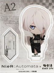 [중고] 아크릴 스탠드 아크릴 패널 A2 [NieR : Automata Ver1.1a × 극락탕 · RAKU SPA 특별 임무 극락탕 데 초회복 세요 트레이딩 아크릴 스탠드]