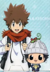 【中古】クリアファイル 沢田綱吉＆リボーン(冬服) A4クリアファイル 「家庭教師ヒットマンREBORN!」