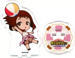 【中古】アクリルスタンド・アクリルパネル 麗日お茶子 「僕のヒーローアカデミア in animate cafe トレーディングアクリルスタンド summer vacation ver. A」