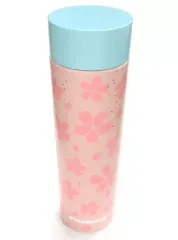 【中古】マグカップ・湯のみ SAKURA2021 ステンレスボトル グロスフラワーズ 350ml 「スターバックスコーヒー」