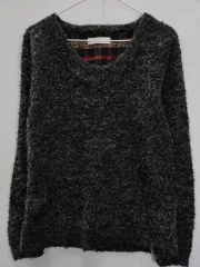 ヴィンテージ 森ガール Y2K ムード ボア ニット グレー