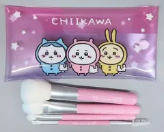 【中古】雑貨 ちいかわ＆ハチワレ＆うさぎ(パジャマ) メイクブラシセット 「ちいかわ なんか小さくてかわいいやつ×しまむら」のサムネイル