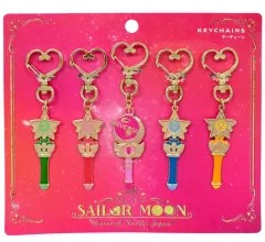 【中古】キーホルダー・マスコット(キャラクター) セーラー戦士 メタルキーチェーン5個セット 「美少女戦士セーラームーン・ザ・ミラクル 4-D」 ユニバーサル・スタジオ・ジャパン限定