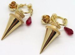 [Used] Silverware, Rings, Accessories: Yor Image Earrings "SPY×FAMILY × earth music＆ecology Japan Label"