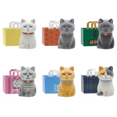 【中古】トレーディングフィギュア 全6種セット 「紙袋に入った猫 フロッキー」