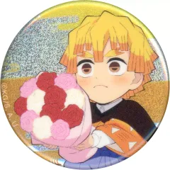 【中古】バッジ・ピンズ 我妻善逸 「ニジゲンノモリ×鬼滅の刃 第ニ弾 ネオン缶バッジ 44mm」