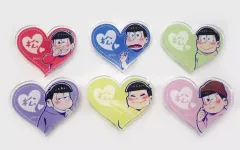 【中古】バッジ・ピンズ(キャラクター) 全6種セット 「おそ松さん テレまつ トレーディングアクリルバッジ」 文教堂・アニメガ限定