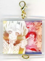 【中古】キーホルダー 甘露寺蜜璃(デザイン100) 「アニメ 鬼滅の刃 柱展 -そして無限城へ- 柱百景～絆アクリルチャーム15～ 甘露寺蜜璃」