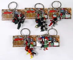 【中古】キーホルダー・マスコット(キャラクター) 全5種セット ファイティングダブルライダーキーホルダー 「仮面ライダー」