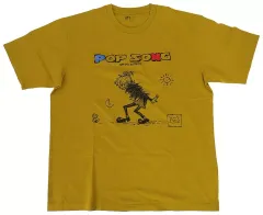【中古】Tシャツ 米津玄師 UT グラフィックTシャツ(POP SONG/リラックスフィット) イエロー XLサイズ 「米津玄師×ユニクロ」