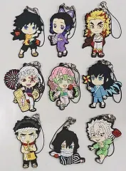 【中古】雑貨 全9種セット ラバーストラップ～柱ver.～ きゅんキャラいらすとれーしょんず 「一番くじ 鬼滅の刃 ～参～」 F賞