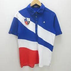 K■ルコックゴルフ/Lecoq sportif 半袖ゴルフポロシャツ 速乾ウェア【L】MENS■10【中古】