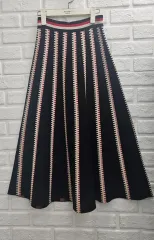 A3984 ニット ストライプ スカート