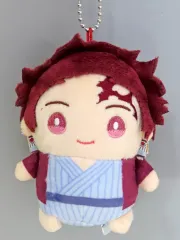 【中古】ぬいぐるみマスコット・ぬいぐるみバッジ 竈門炭治郎(浴衣姿ver.) まめめいと(ぬいぐるみマスコット) 第七弾 「鬼滅の刃」