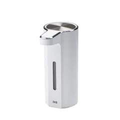 新品 EKO アロマソープディスペンサー 自動 液体タイプ ホワイト 吐出量3段階 洗剤詰り防止 内部洗浄機能付き ワイヤレス磁気充電 EK6088L-WH-400ML