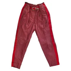 TOGA PULLA(トーガプルラ) 19SS Belted Chambray Wool Pants ベルテッド シャンブレー ウール パンツ TP91-FF231 34(XS程度) レッドのサムネイル