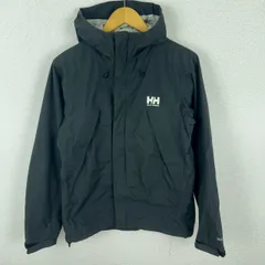 HELLY HANSEN ヘリーハンセン マウンテンパーカー ロゴプリント ブラック Mサイズ メンズ 古着 テック系 アウトドア