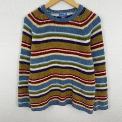 Paradise Bay パラダイスベイ ニット ボーダー マルチカラー Lサイズ レディース 古着 レトロ ストリート