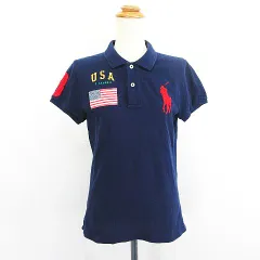 ポロ ラルフローレン POLO RALPH LAUREN ポロシャツ 半袖 THE SKINNY POLO ビッグポニー コットン M ネイビー ※EKM