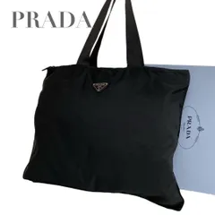【価格交渉/質問大歓迎♪】希少　プラダ　ナイロン　三角ロゴ　トートバッグ　ブラック　黒　白タグ　5078