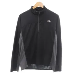 ザノースフェイス THE NORTH FACE スポーツウェア ハーフジップ プルオーバー 切替 L グレー 黒 ブラック NT61233 /YJ ■FF