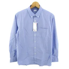 ユニクロ 長袖シャツ トップス EFCブロードチェックシャツ 未使用品 メンズ Mサイズ ブルー UNIQLO