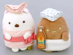 【中古】ぬいぐるみ しろくま＆ブラックたぴおか てのりぬいぐるみ 「すみっコぐらし×けいきゅう＆はねだくうこうinおおたく」 立体こうさくスタンプラリー 大田区Ver.プレゼント品
