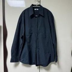 UNIQLO U オーバーサイズ シャツ L ネイビ