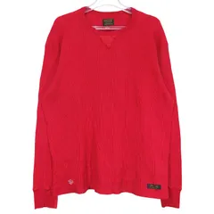 NEIGHBORHOOD ネイバーフッド 12AW WAFFLE.TP-3/C-CREW.LS 122ATNH-CSM05 ワッフル コットン クルーネック ロングスリーブ Tシャツ レッド ロンT カットソー 長袖 サイズXL Janzのサムネイル