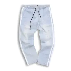 BAYFLOW ベイフロー USED加工★ ストレッチ スウェット サイドライン イージー デニム パンツ ジーンズ Sz.3 メンズ